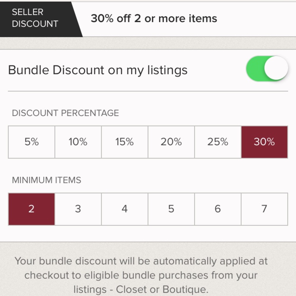 Bundle savings